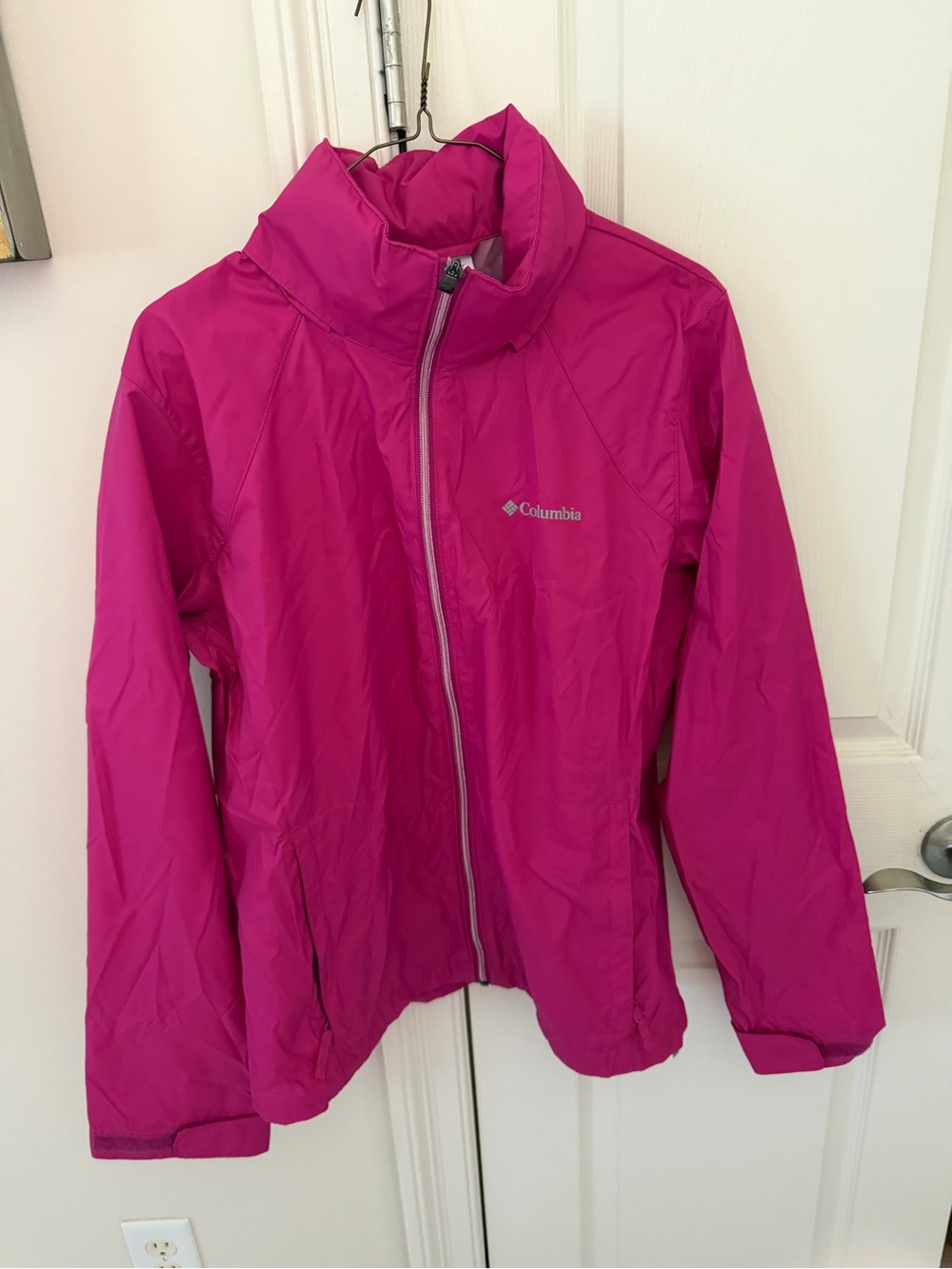 Columbia Kids Bright Fuchsia Waterproof Rain Jacket